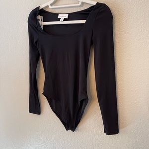 Top Shop Size 6 Black Bodysuit